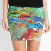 Mini-jupe pour femme inspirée d'un tableau d'Eliora Bousquet - 135