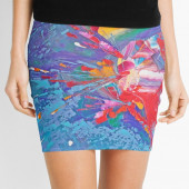 Mini-jupe pour femme inspirée d'un tableau d'Eliora Bousquet - 140
