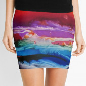 Mini-jupe pour femme inspirée d'un tableau d'Eliora Bousquet - 176