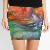 Mini-jupe pour femme inspirée d'un tableau d'Eliora Bousquet - 177