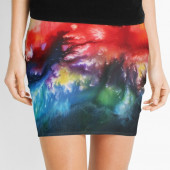 Mini-jupe pour femme inspirée d'un tableau d'Eliora Bousquet - 178