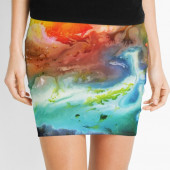 Mini-jupe pour femme inspirée d'un tableau d'Eliora Bousquet - 181