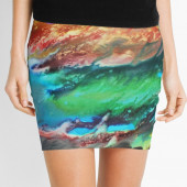 Mini-jupe pour femme inspirée d'un tableau d'Eliora Bousquet - 184