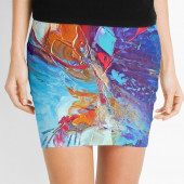 Mini-jupe pour femme inspirée d'un tableau d'Eliora Bousquet - 187