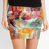 Mini-jupe pour femme inspirée d'un tableau d'Eliora Bousquet - 193
