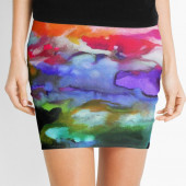 Mini-jupe pour femme inspirée d'un tableau d'Eliora Bousquet - 197