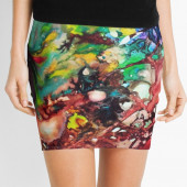 Mini-jupe pour femme inspirée d'un tableau d'Eliora Bousquet - 206