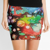 Mini-jupe pour femme inspirée d'un tableau d'Eliora Bousquet - 207