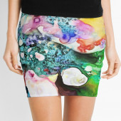 Mini-jupe pour femme inspirée d'un tableau d'Eliora Bousquet - 208