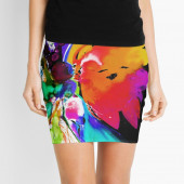 Mini-jupe pour femme inspirée d'un tableau d'Eliora Bousquet - 55