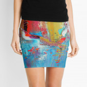Mini-jupe pour femme inspirée d'un tableau d'Eliora Bousquet - 69