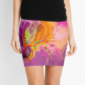 Mini-jupe pour femme inspirée d'un tableau d'Eliora Bousquet - 75