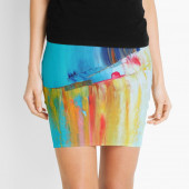 Mini-jupe pour femme inspirée d'un tableau d'Eliora Bousquet - 85