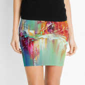 Mini-jupe pour femme inspirée d'un tableau d'Eliora Bousquet - 87