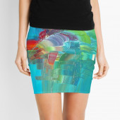 Mini-jupe pour femme inspirée d'un tableau d'Eliora Bousquet - 96