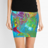 Mini-jupe pour femme inspirée d'un tableau d'Eliora Bousquet - 97