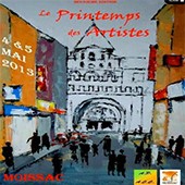 Affiche d'une exposition de peinture à laquelle à participé Eliora Bousquet 46