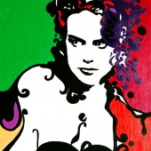 Portrait pop art de Nicole Kidman par Eliora Bousquet