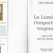 Chris Canat-Gierts Auteur du livre La lumière l'emportera toujours illustré par Eliora Bousquet