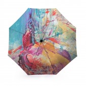 Parapluie créé par Eliora Bousquet d'après le tableau Hortus Atlantis