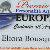 remio Personalità artistica Europea 2013 - Magazine "Overart" - Eliora Bousquet