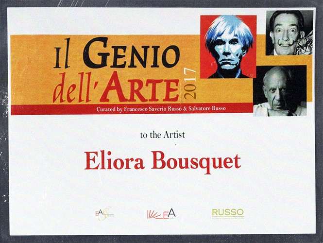 prix il genio dell'arte 2017 eliora bousquet