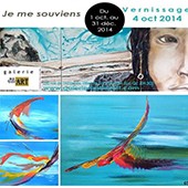 Affiche d'une exposition de peinture à laquelle à participé Eliora Bousquet 58