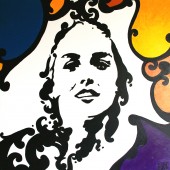 Portrait pop art de Sharon Stone par Eliora Bousquet