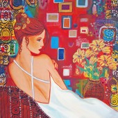 Peinture d'Eliora Bousquet intitulée : Songe d'une nuit d'été