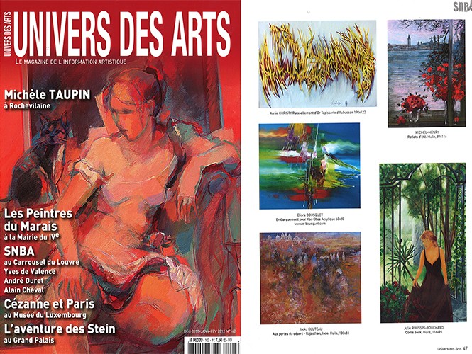 Univers des Arts 12-2011 Eliora Bousquet
