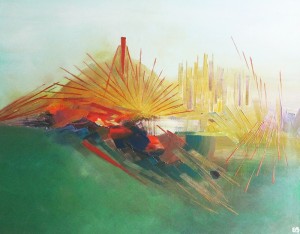 Peinture d'Eliora Bousquet - Dubaï-sur-Seine