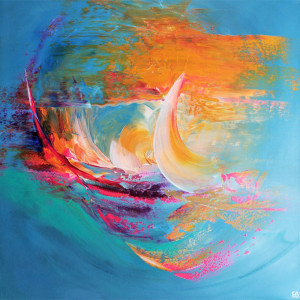 Peinture d'Eliora Bousquet - Entre ciel et mer 8