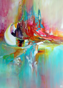 Peinture d'Eliora Bousquet - L'aube incandescente