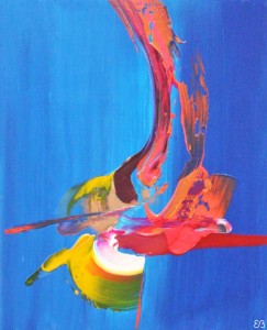 Peinture d'Eliora Bousquet - La corde d'Haesik et Dalsoon