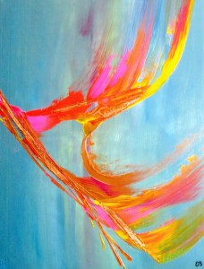 Peinture d'Eliora Bousquet - La torche d'Orion