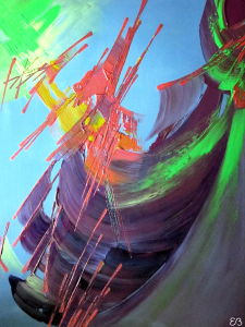 Peinture d'Eliora Bousquet - Le sort de Jonas