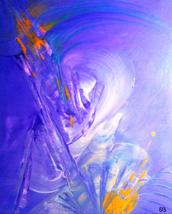 Peinture d'Eliora Bousquet - Le voile de Mâyâ 