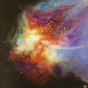 Peinture d'Eliora Bousquet - Osmose stellaire