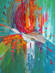 Peinture d'Eliora Bousquet - Pneuma, l'âme du monde