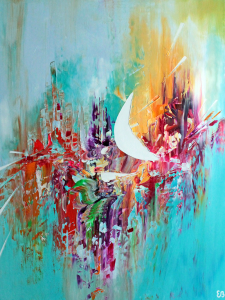 Peinture d'Eliora Bousquet - Printemps bor&eacute;al (7)