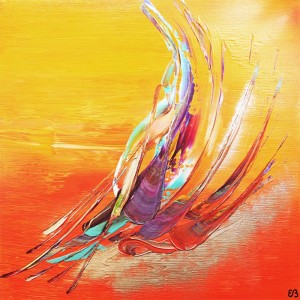 Peinture d'Eliora Bousquet - Retraite éolienne