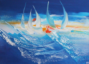 Peinture d'Eliora Bousquet - Sous le vent