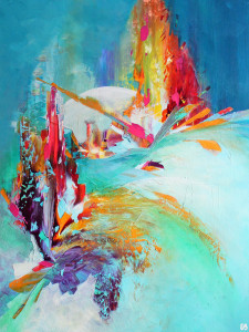 Peinture d'Eliora Bousquet - Un pont entre deux mondes