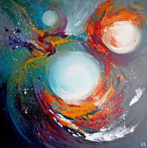 Peinture d'Eliora Bousquet - Valse cosmique