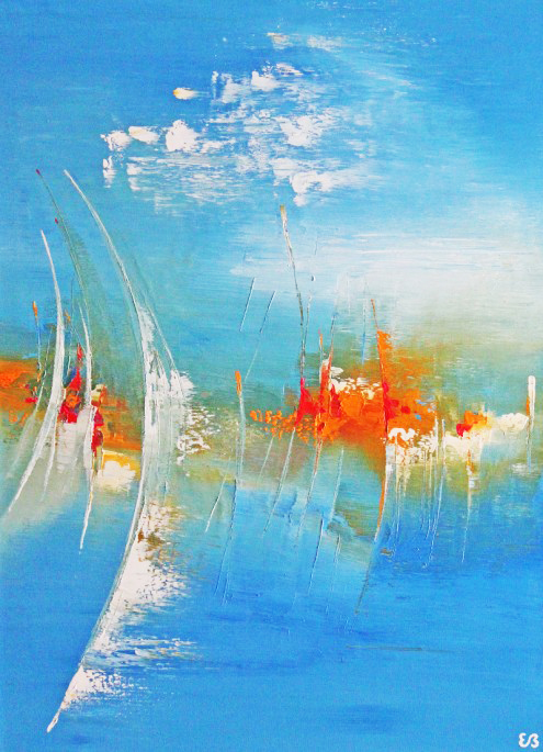 Peinture d'Eliora Bousquet - Escale éolienne
