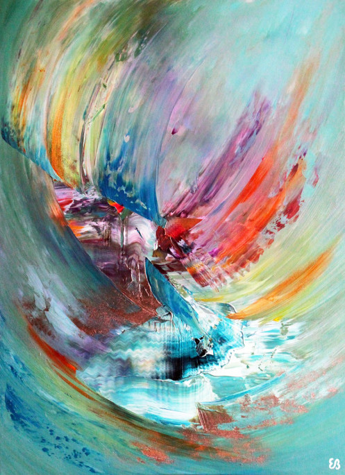 Peinture d'Eliora Bousquet - Flammes d'eau
