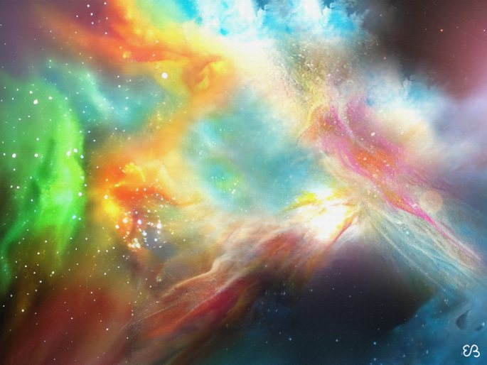 Peinture d'Eliora Bousquet - Fragment d'&eacute;ternit&eacute;