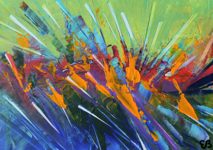 Peinture d'Eliora Bousquet - L'&oelig;uvre d'Iris