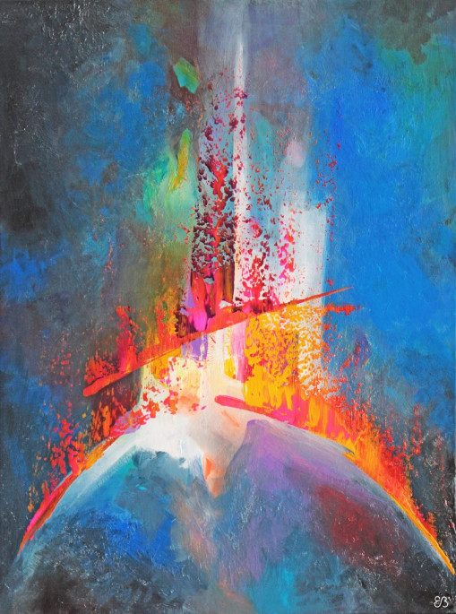 Peinture d'Eliora Bousquet - La coupe renvers&eacute;e