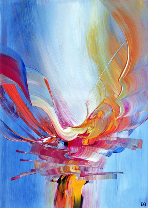 Peinture d'Eliora Bousquet - La fontaine d'eau vive